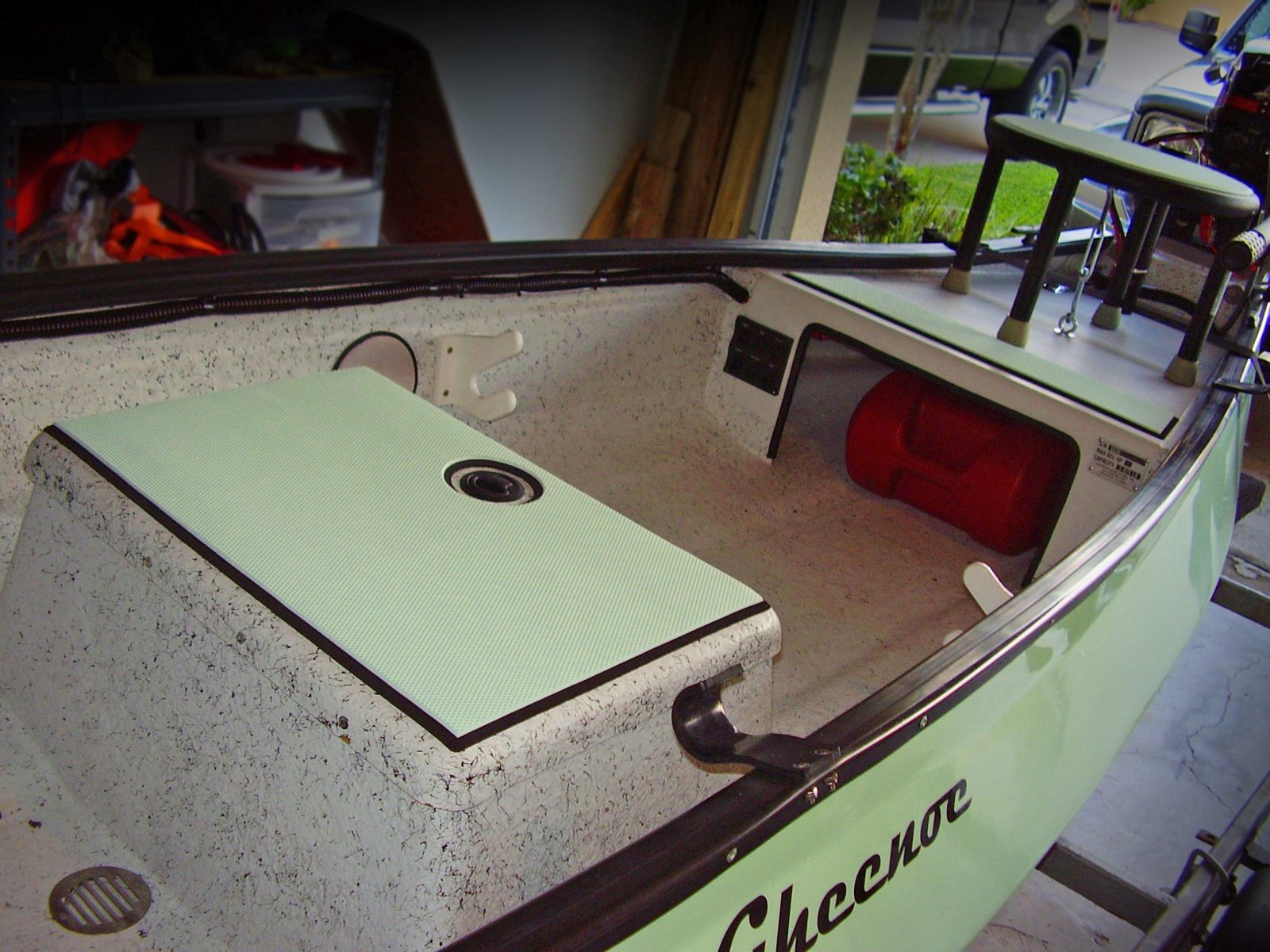 Custom Gheenoe Newold Key Lime NMZ SeaDek