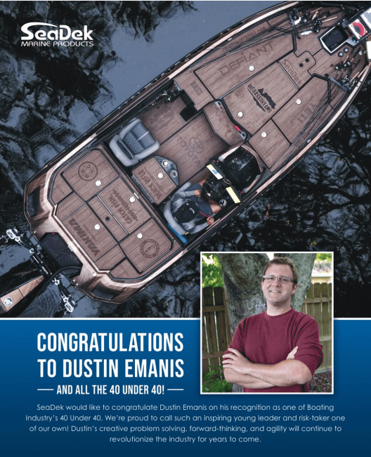 SeaDek Dustin Emanis 40 Under 40 Boating Industry