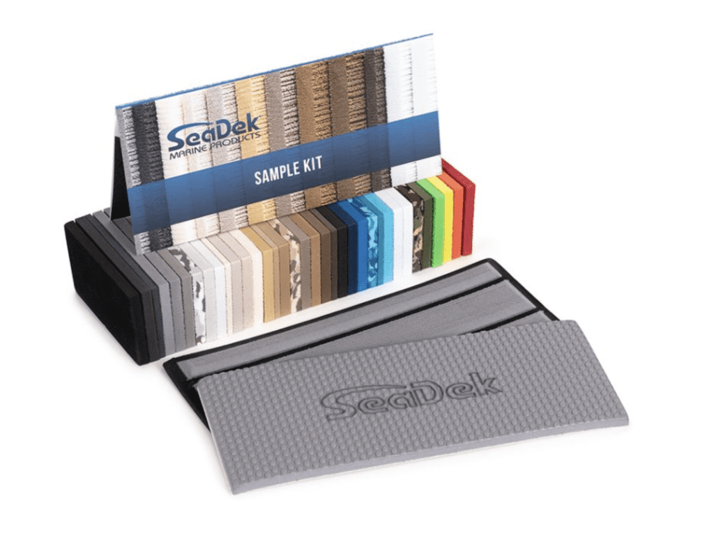SeaDek Sample Kit to find the perfect color combo for your boat.