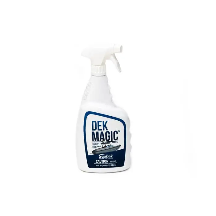 A 32oz. spray bottle of Dek Magic cleaner.