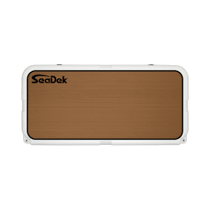 YETI Tundra 125 with a SeaDek Cooler Pad in Mocha over Black.